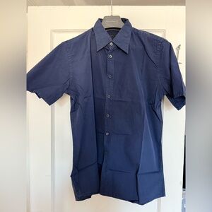 Prada Blue Casual Button Down Shirt